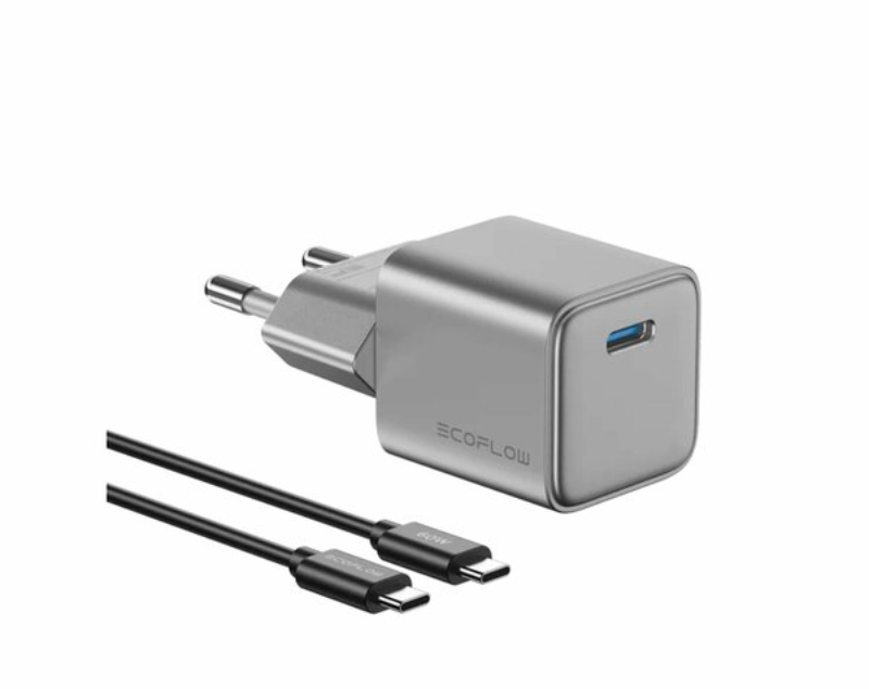 EcoFlow RAPID 20W GaN Şarj Cihazı (60W Kablo Dahil)